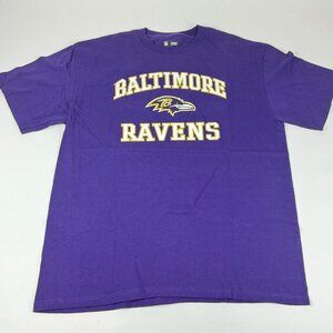 NFL Baltimore Ravens NFL Team Apparel Shirt XL Purple Logo Tee Official Fan Gear